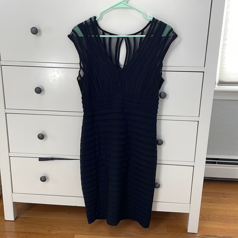 NWOT Adrianna Papell black cocktail dress